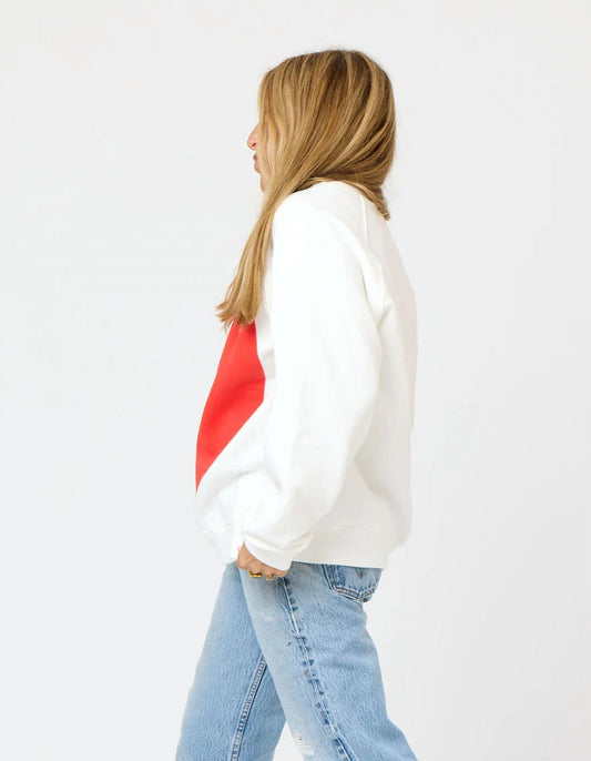 Kerri Rosenthal - Benton Imperfect Red Heart Sweatshirt