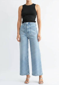 Jbd. - Patch Pocket Wide Leg Jeans