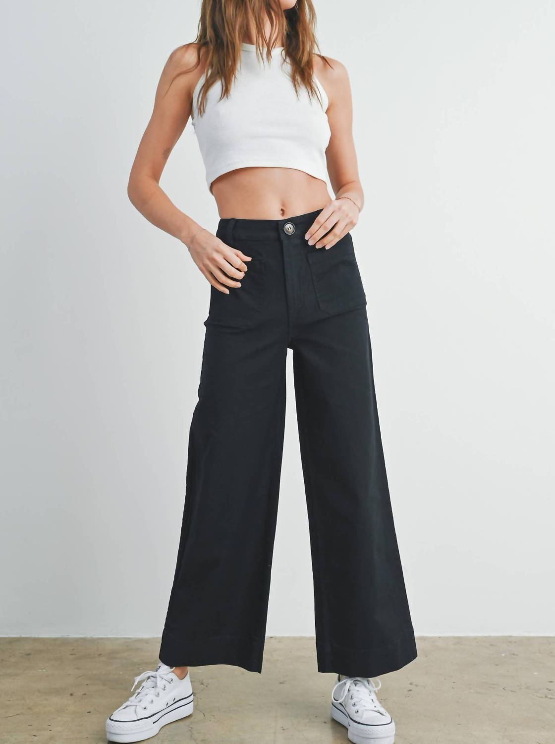 Buttermelon - Wide Leg Long Length Jeans