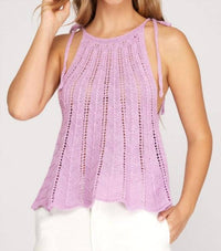 She + Sky - Like You Do Crochet Top