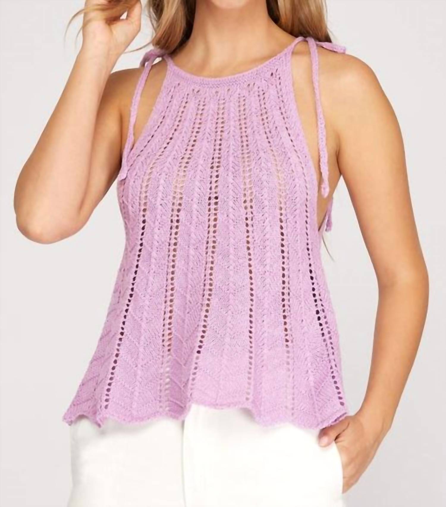 She + Sky - Like You Do Crochet Top