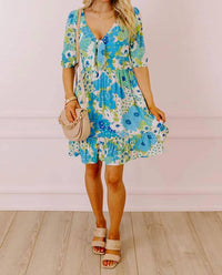 Lovestitch - Buzz Of The Town Floral Babydoll Dress