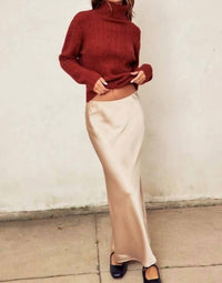 Dress Forum - Satin Pull Up Maxi Skirt