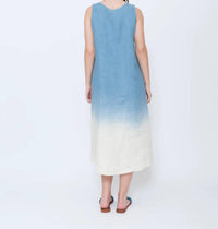 Blueberry - Sleeveless A-line Midi Dress