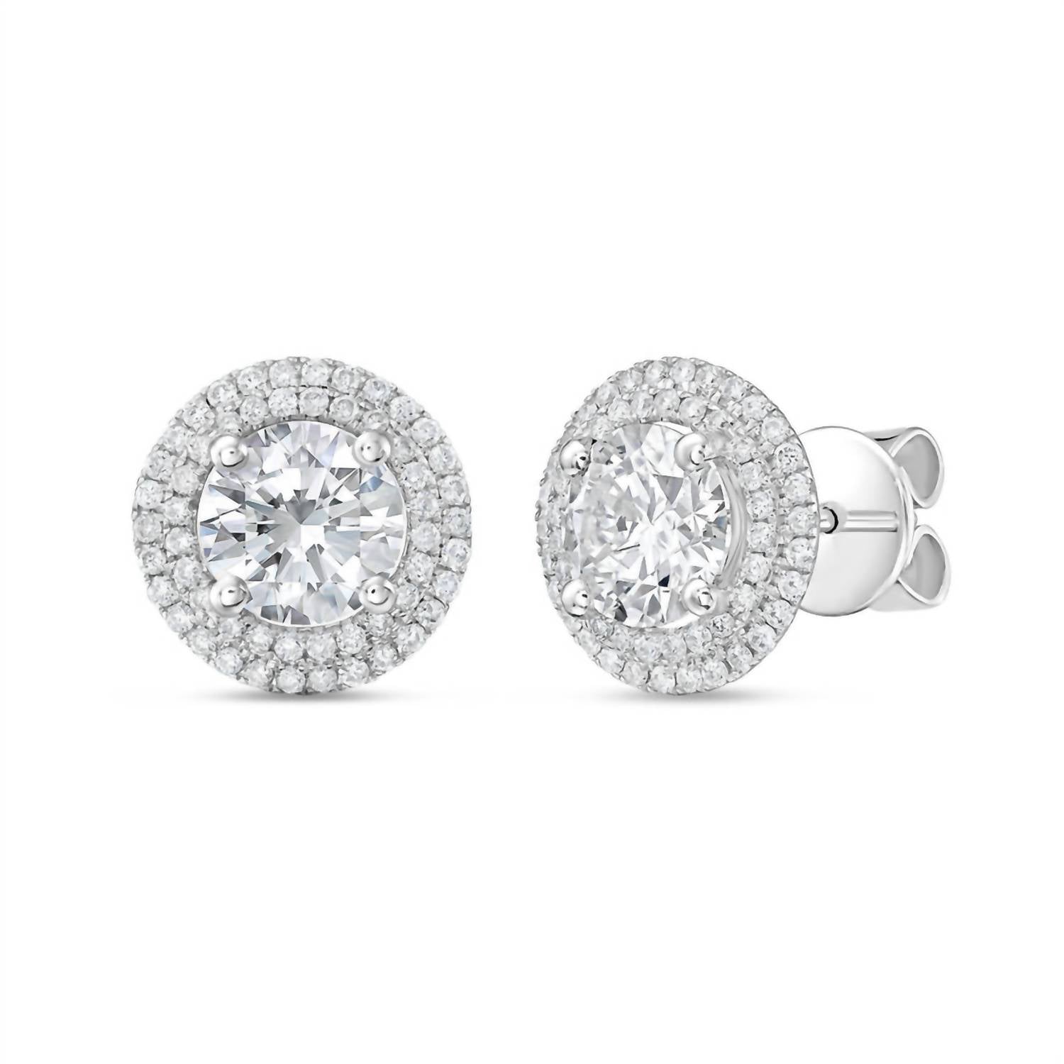 Diana M Jewels - Women's Round Lab-Grown Diamond Stud Earrings (7.00 Ct) - Elegant