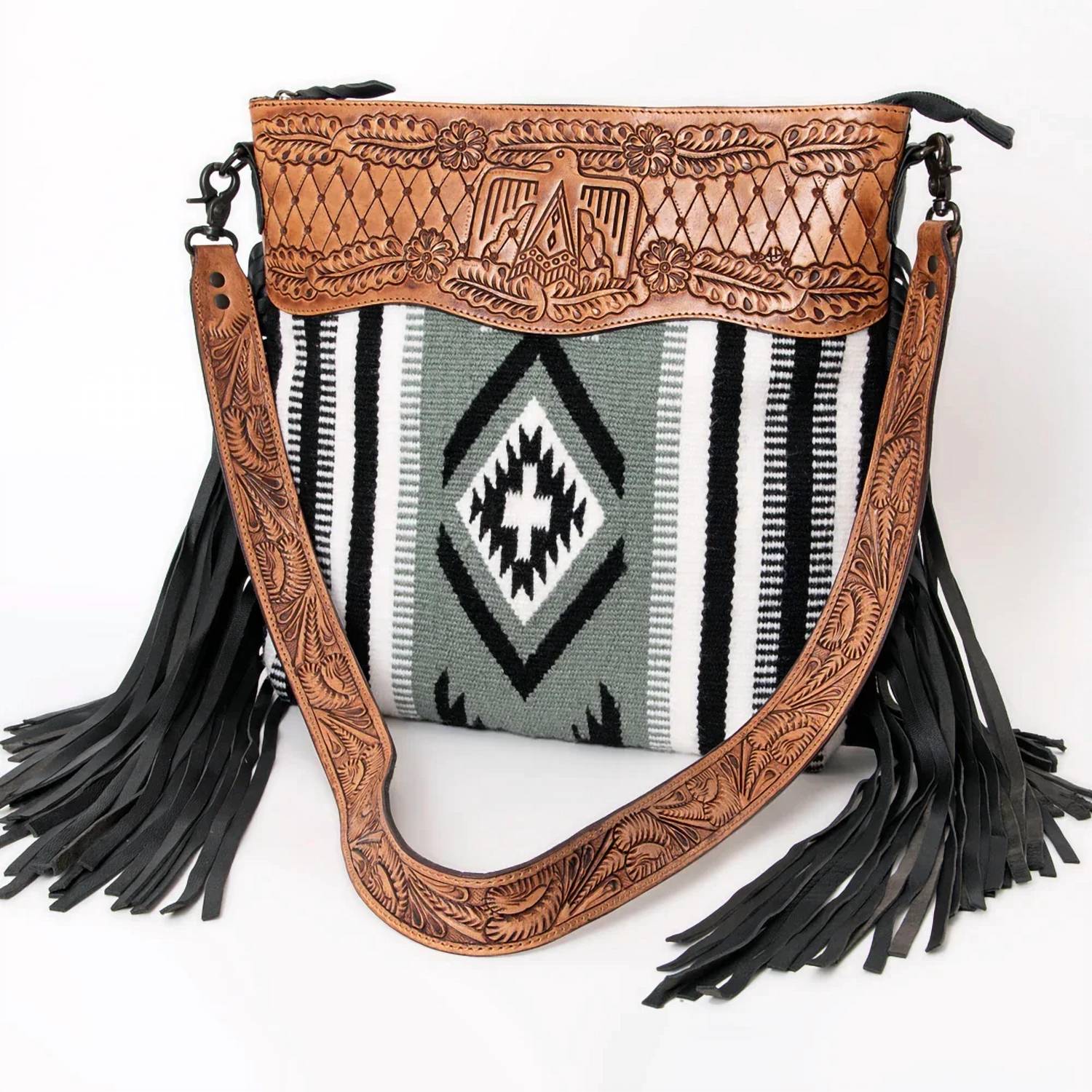 American Darling - Women's Dayville Leather Crossbody Bag