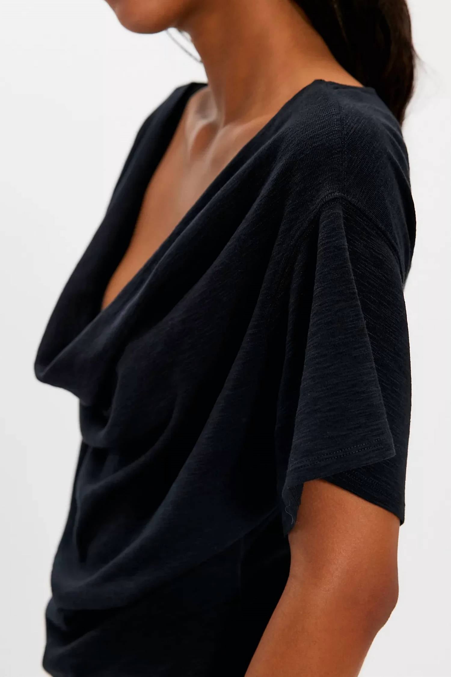 Free People - Waterfall Cowl Neck Top