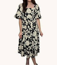 Entro - Classic Petals Midi Dress