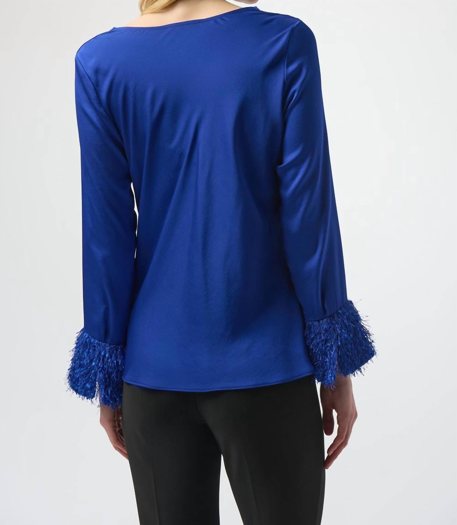 Joseph Ribkoff - Cowl Neck Satin Top