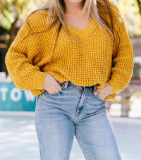 Allie Rose - The Annie Cozy Up Slouchy Off Shoulder Sweater