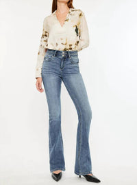 Kancan - Raven High Rise Skinny Bootcut Jeans