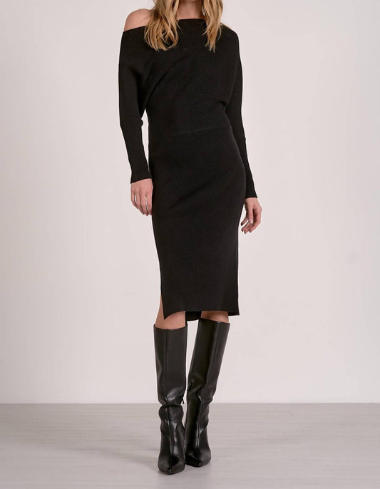 Elan - OFF SHOULDER SWEATER DRESS
