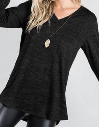 Heimish Usa - Long Sleeve V Neck Top -plus
