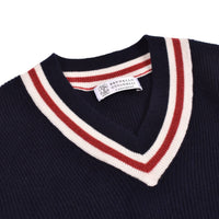 Brunello Cucinelli Men's Cashmere Sweater in multicolor - men's sweater - alternate view