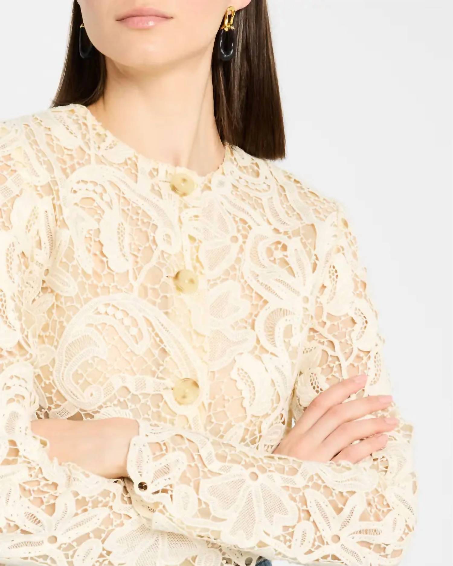 Ulla Johnson - Caris Floral Lace Embroidered Jacket