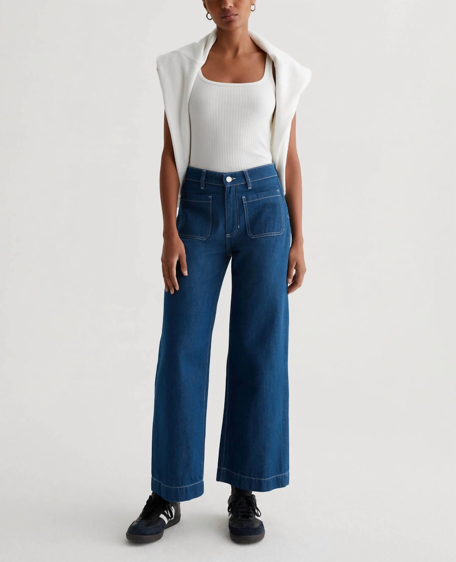 Ag Jeans - Kassie High Rise Wide Leg Crop Jean