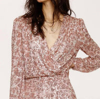 Heartloom - Surplice Sequin Dress