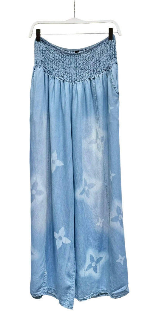 Venti6 - Women's Pinwheel Floral Print Palazzo Pant