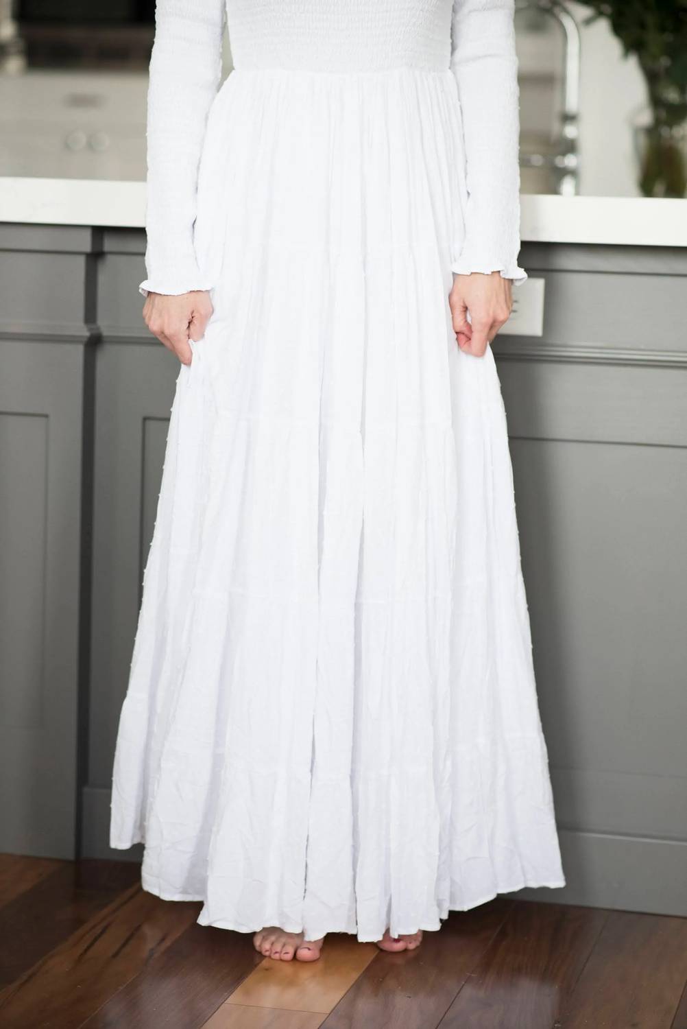 Tea N Rose - Smocked Top Temple Dress