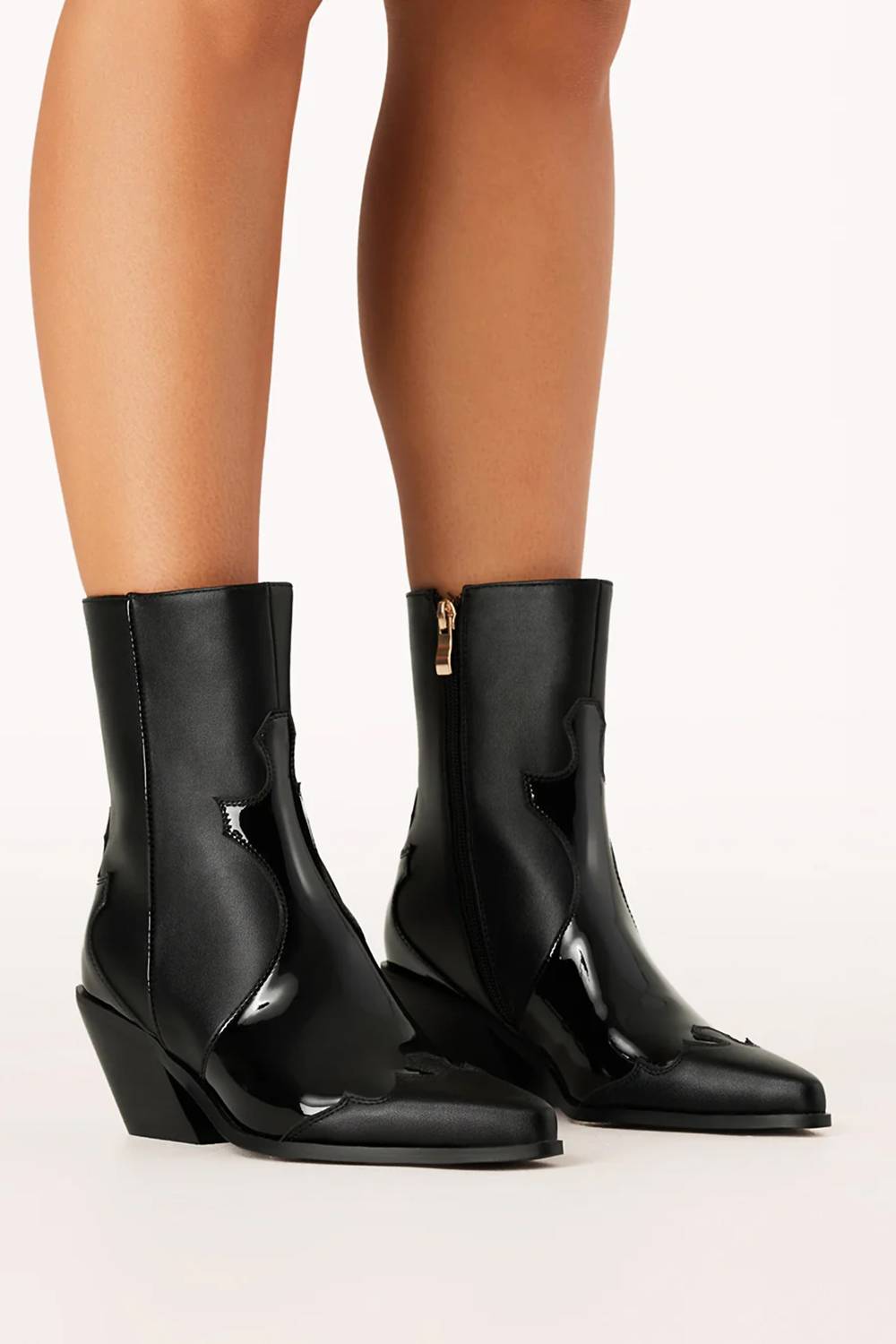 BiLLiNi Women's Pammie Western Boots in black - women's shoe - alternate view