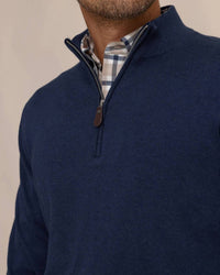 Southern Tide - Long Sleeve Whitehaven Quarter Zip Sweater