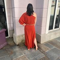 Ee:Some - One Shoulder Maxi Dress