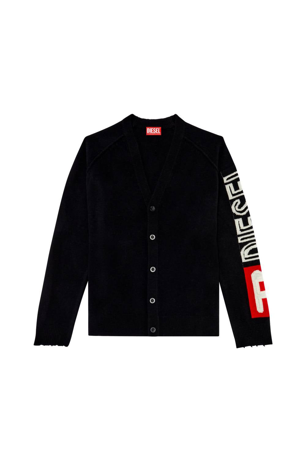 Diesel - Wool Cut-up Logo Cardigan