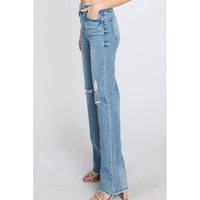 Letter To Juliet - Whitney Loose Straight Distressed Jeans