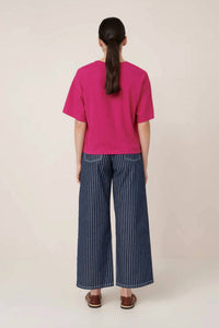 Kowtow Light Boxy Tee in magenta - women's t-shirt - view 4