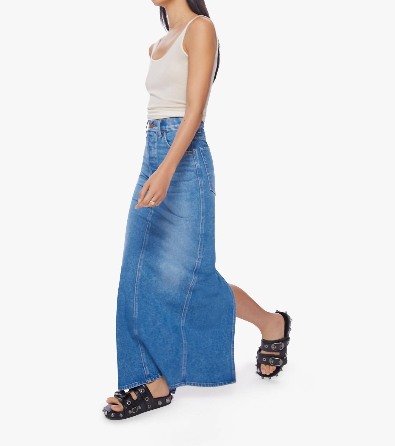 Mother - SNACKS THE CANDY STICK SKIRT