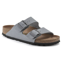 BIRKENSTOCK Men's Arizona Rivet Logo Textile Sandals in stone coin - men's sandal