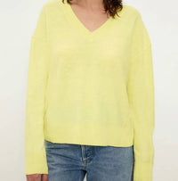 Michael Stars - Halsey V Neck Long Sleeve Pullover