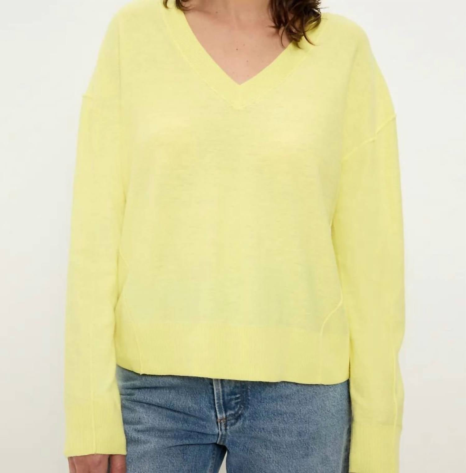 Michael Stars - Halsey V Neck Long Sleeve Pullover
