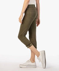Kut From The Kloth - Amy Crop Straight Leg Roll Up Fray Hem Jeans