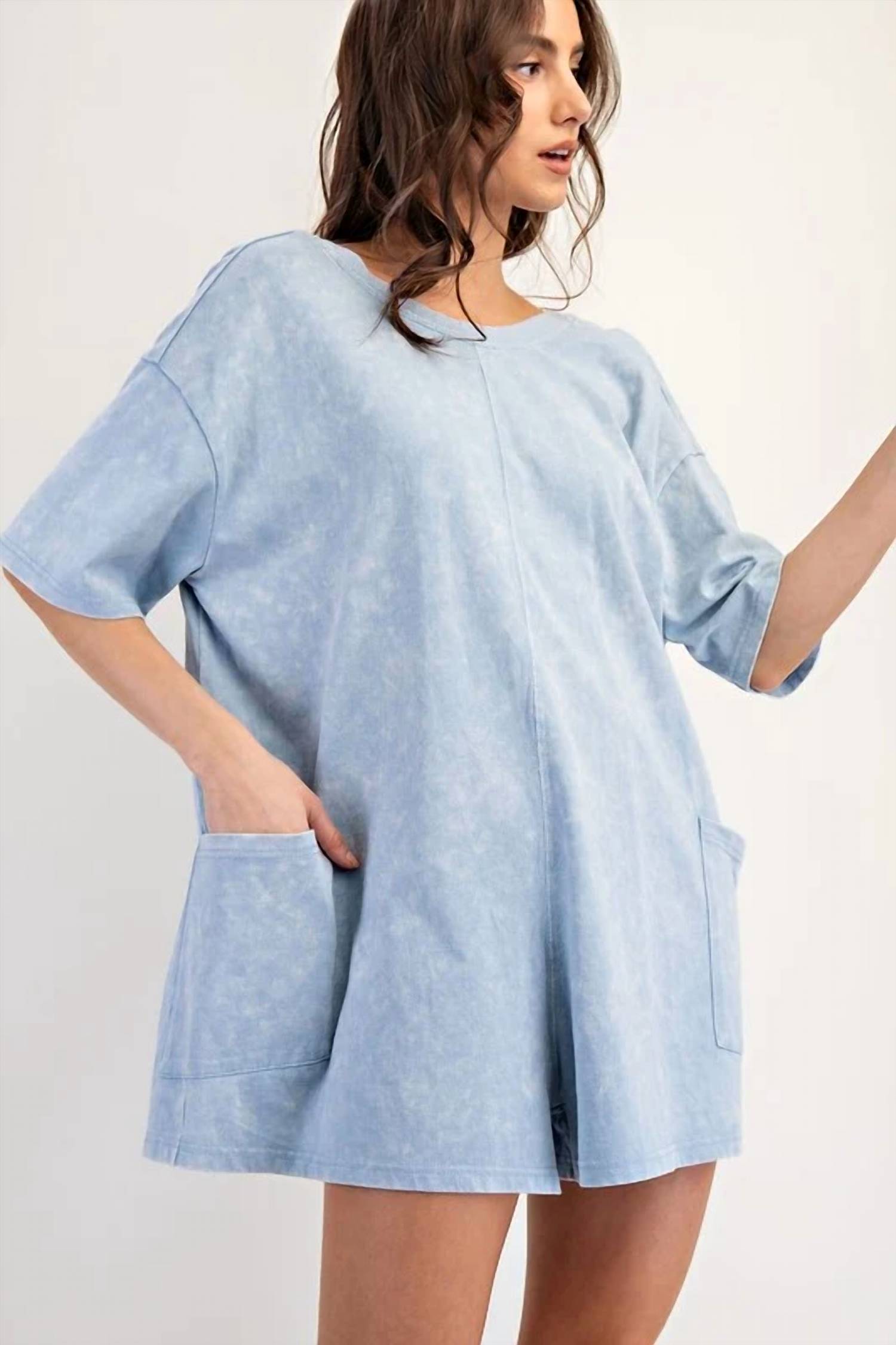 Ee:Some - Casual Style Open Back Romper