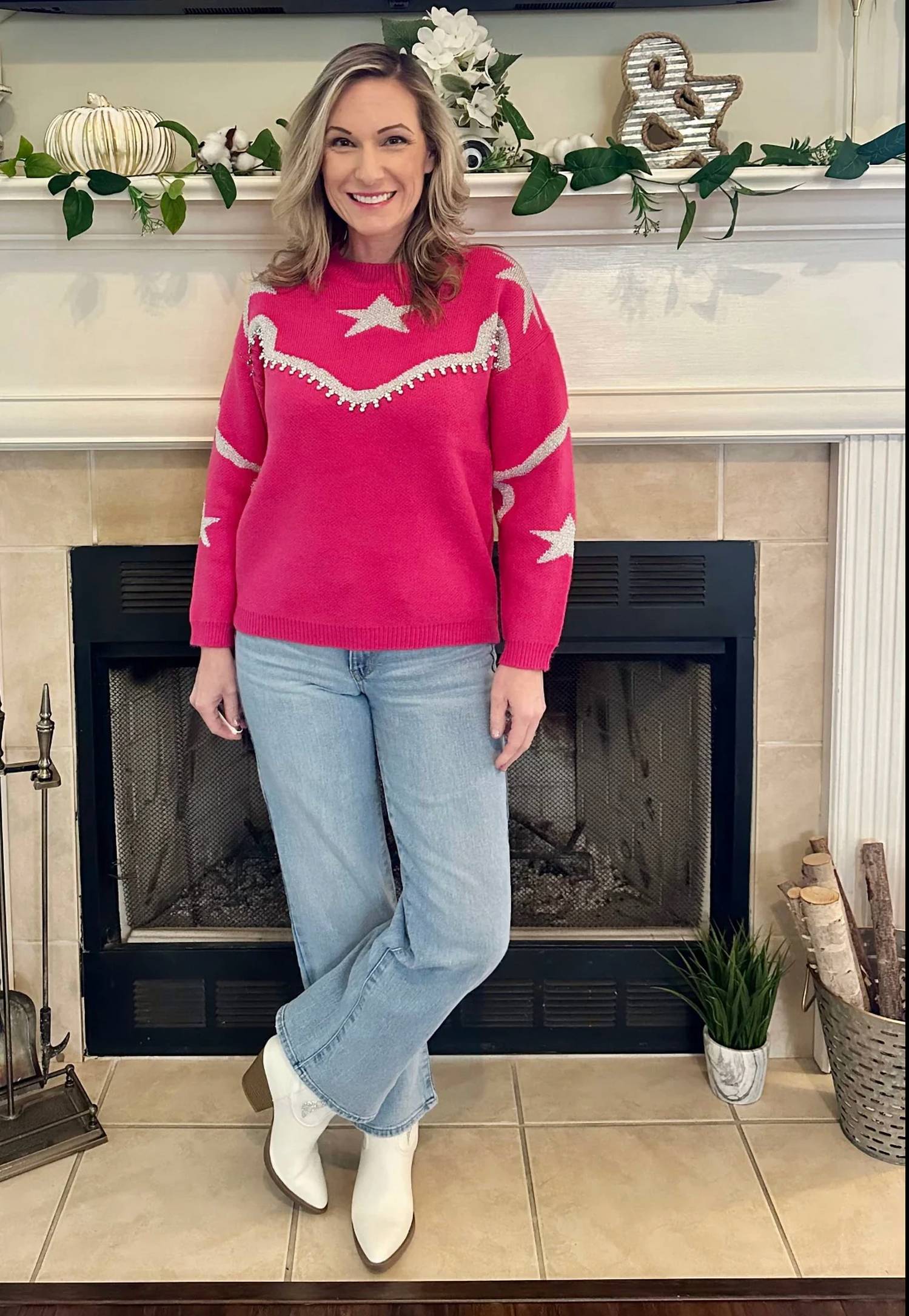 Southern Grace - Rhinestone Wrangler Sweater