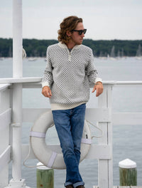 Long Wharf Supply Co. - Men's Edgartown Seawell Quarter Zip Sweater