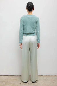 Leset - Pointelle Crop Cardigan