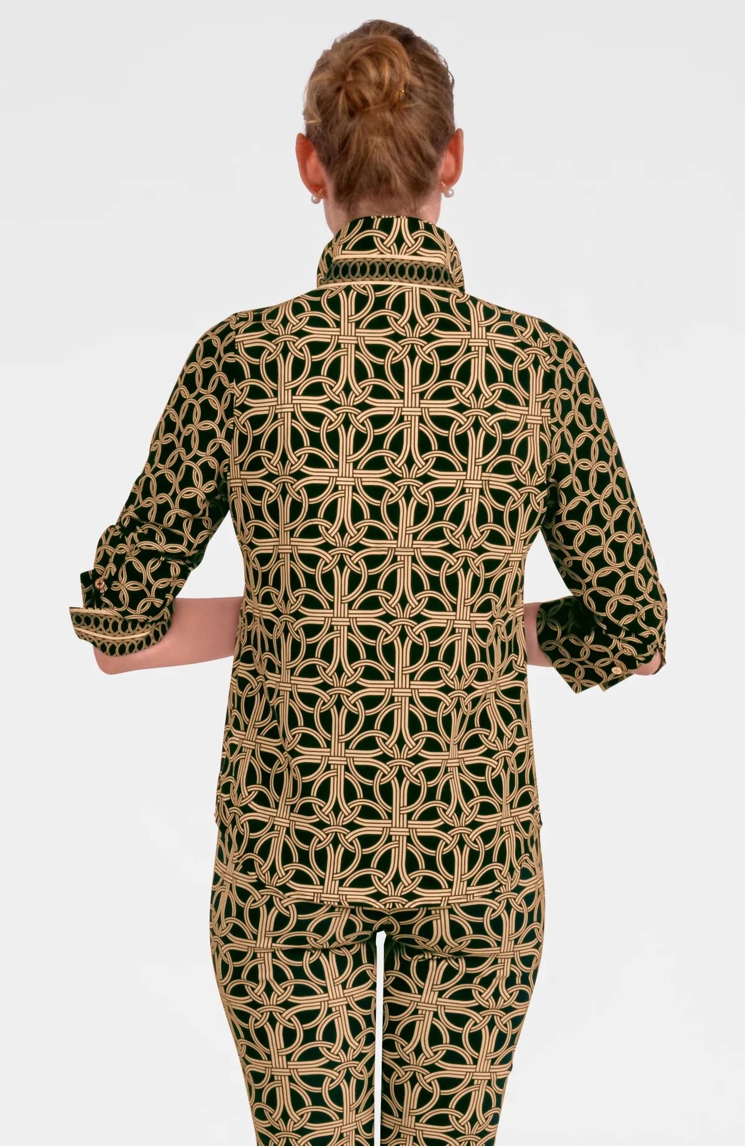 Gretchen Scott - Boyfriend Three Quarter Sleeve Shirt