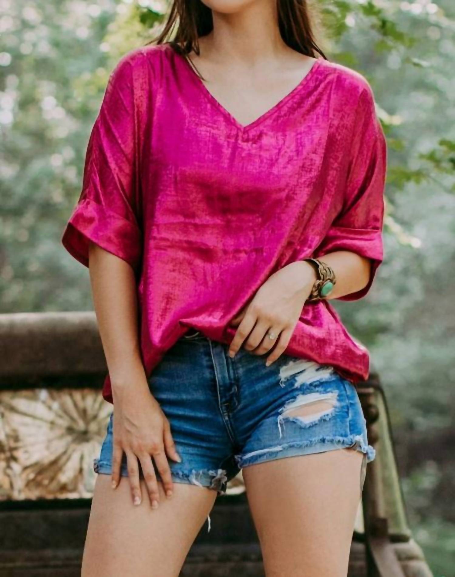 Merigold Kiss - Metallic Blouse