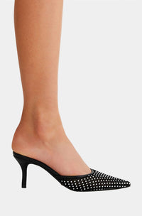 BiLLiNi Women's Dez Mesh Diamante Heel in black - women's heels - alternate view