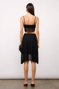 Golden - Bethel Lace Flared Midi Skirt
