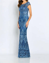 Cameron Blake Classic A-line Dress in wedge wood - women's dress