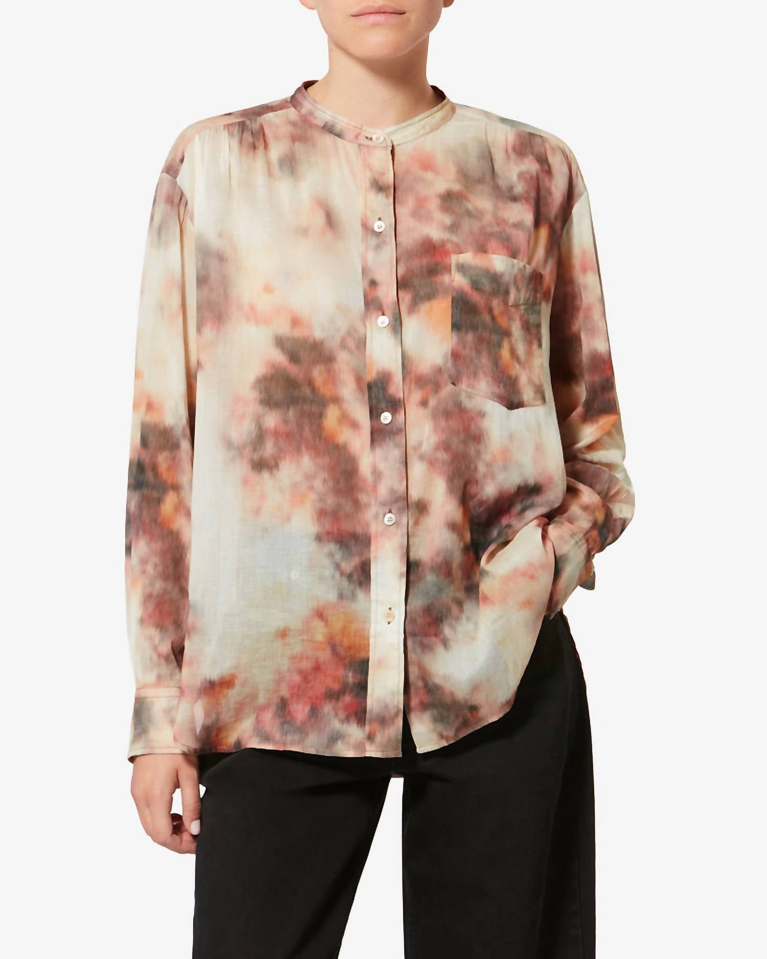 ISABEL MARANT Mexika Blouse in beige - women's blouse