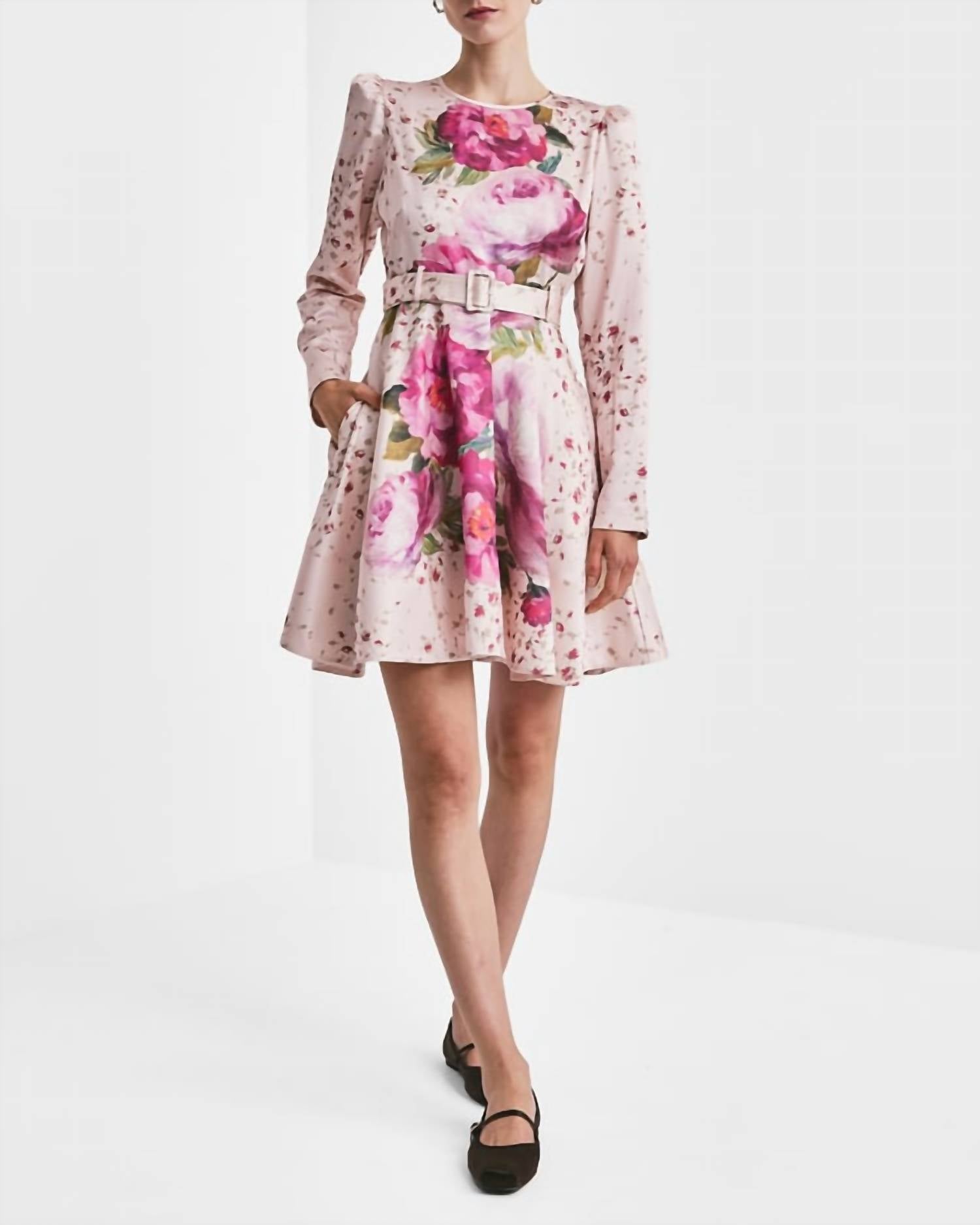Bytimo - Tailored Satin Belt Dress