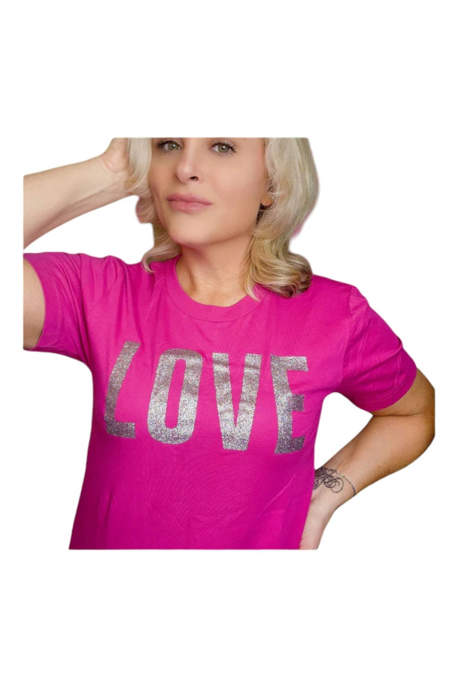 She Shed - LOVE Glitter Tee