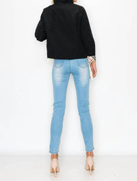 Joh - Jessica Jacket With Plaid Lining