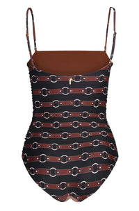 JUAN DE DIOS Las Balsas Reversible One Piece Swimsuit in horses - women's swimwear - view 4