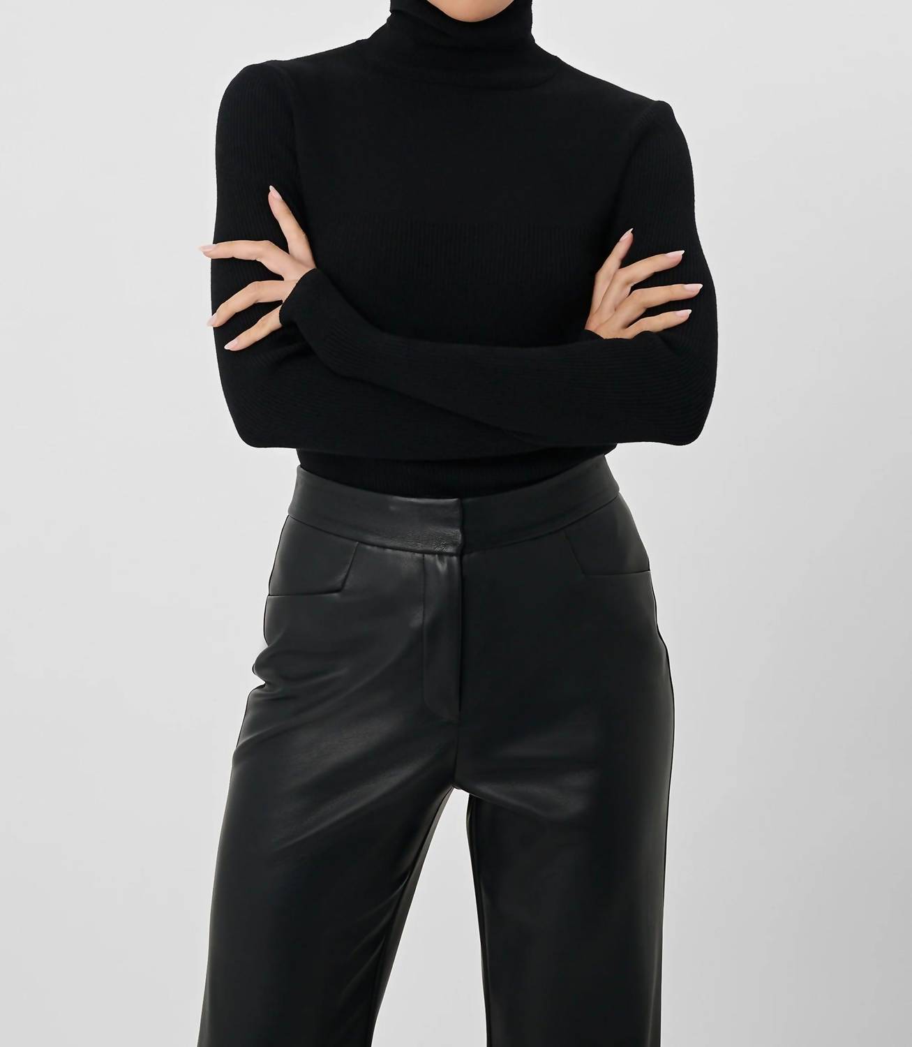 Toccin - Valeria Rib Knit Turtleneck Sweater