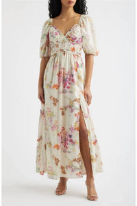 Lulus - Madison Ruched Bodice Maxi Dress